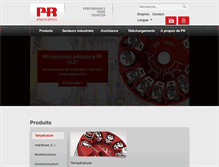 Tablet Screenshot of prelectronics.fr