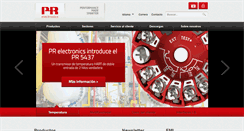 Desktop Screenshot of prelectronics.es